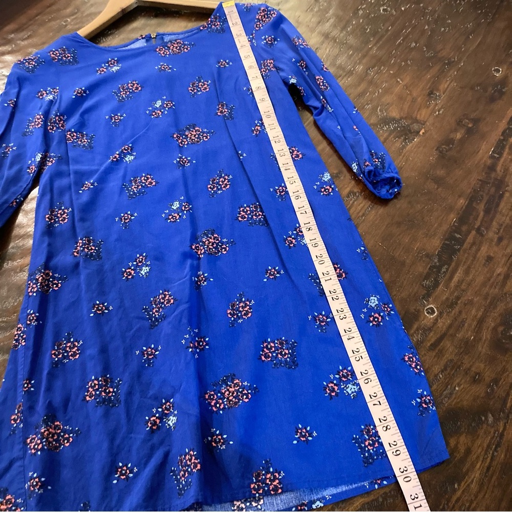 Blue Floral Mini Dress Old Navy Size XS - Picture 5 of 7